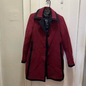 J Crew Maroon Peacoat